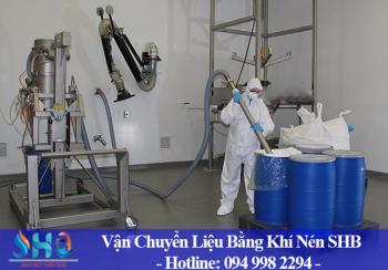 Vận chuyển nguyên liệu bằng khí nén